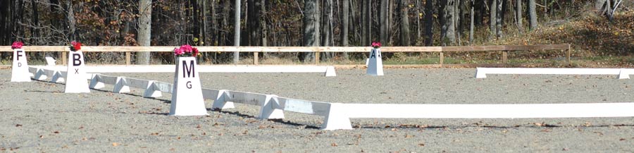 Pyramid Dressage Arena with Tower Letters