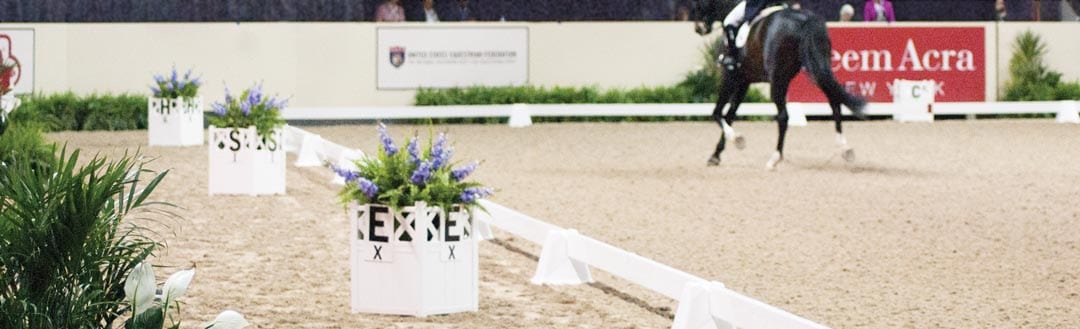 Olympia dressage flower boxes at FEI Reem Acra World Cup Dressage Finals Olympia dressage flower boxes at FEI Reem Acra World Cup Dressage Finals