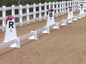 Tower Letters are molded using 100% UV-stabilized HDPE. White with large black letters molded onto all three sides. Letters are stackable with anti-suction tabs to prevent sticking. 10-017 10-018 Wellington Dressage Arena 2-023 2-024 2-025 2-123 Wellington Arena Package Wellington Arena Tower Letter Package WATowerp1 WATowerP2