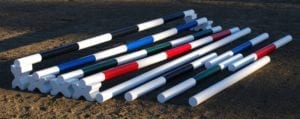 6ft painted wood poles