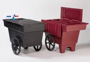 hdpe feed carts with wheels