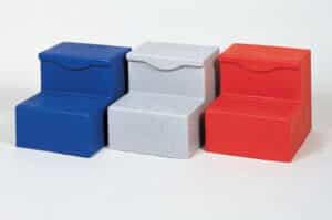 2-step plastic step mounting blocks