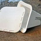 Dressage arena cone base plate