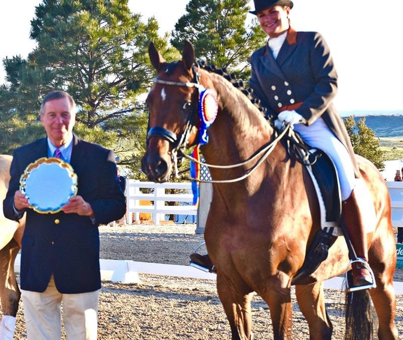 Premier Equestrian Rewards Morgan Barrows for Dedication to Dressage at The Colorado Horse Park