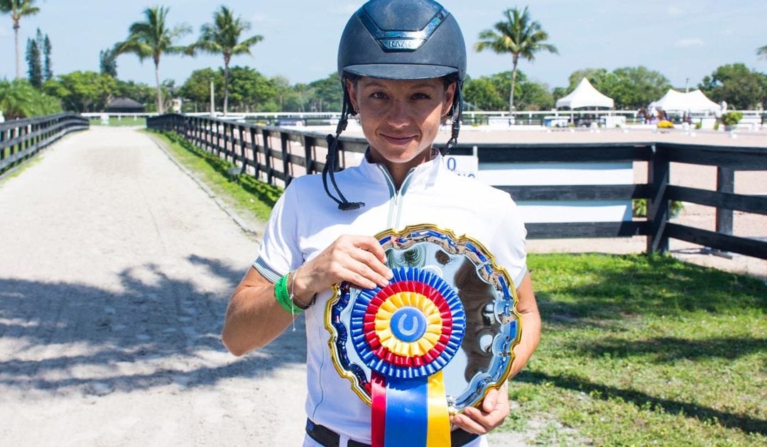 Monica Burssens Carries on Family Tradition to Earn The Premier Equestrian Award at the Adequan® Global Dressage Festival