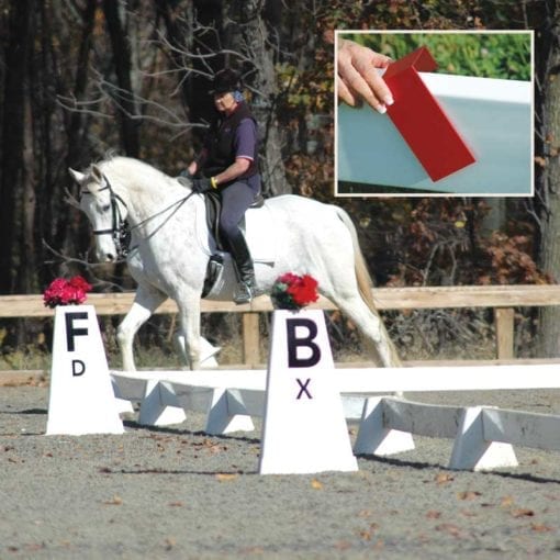 Pyramid Dressage Arena set up with Tower Arena Letters