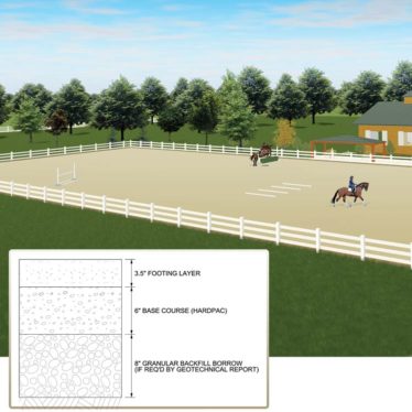 construction blueprints for horse arena