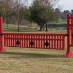 horse jump diamond picket fence