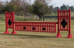 horse jump diamond picket fence