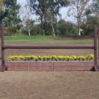 brown fence horse jump