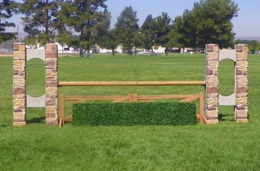 brick horse jump assembly