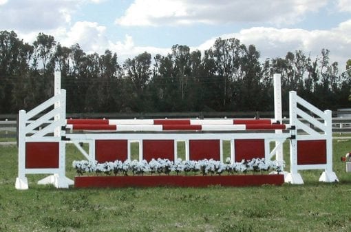 Red and White Horse Jump
