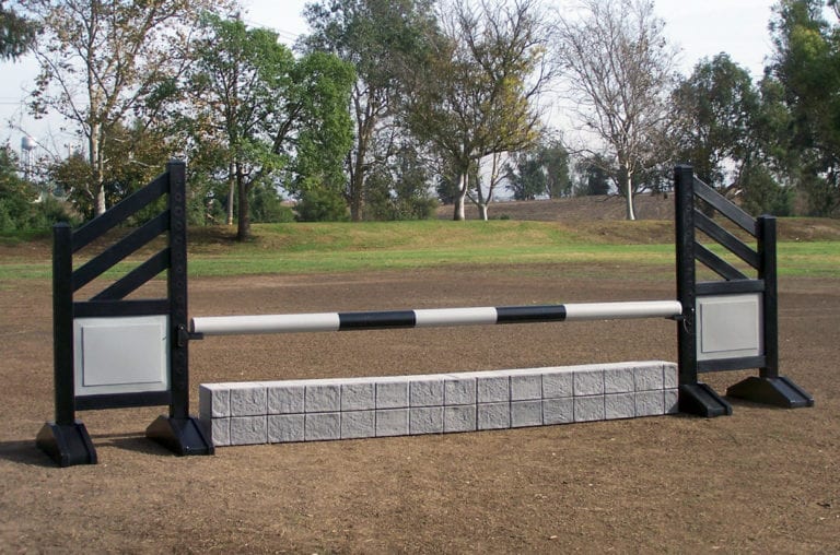 Diagonal Panel Two Tone 5ft Jump Standards (Pr) Premier Equestrian
