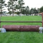 horse jump logs