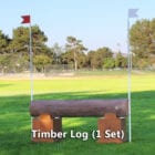 timber logs horse jumps