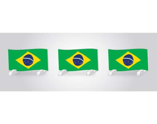 Brazilian flag horse jump hurdles