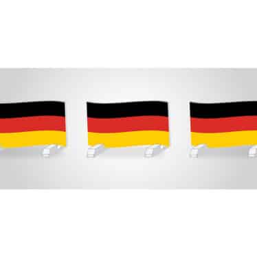 German flag horse jump hurdles