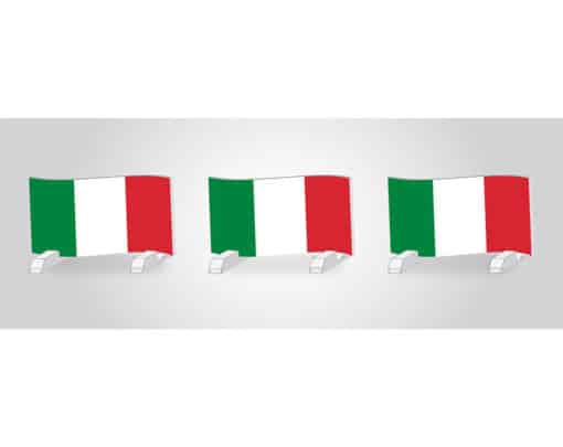 Italian flag horse jump hurdles