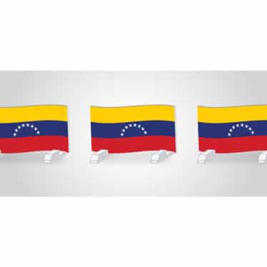 Venezuelan flag horse jump hurdles