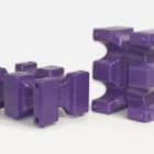purple horse jump cavaletti blocks
