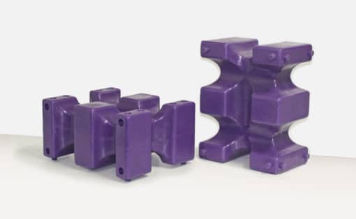 purple horse jump cavaletti blocks