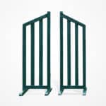 horse jump standards green