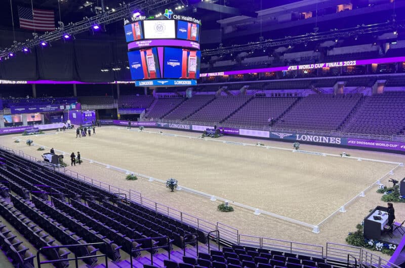 Premier dressage arena at the FEI World Cup Finals