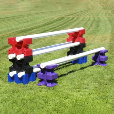 horse jump cavaletti blocks stacked
