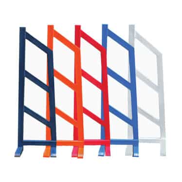 plastic color narrow horse jump standards group