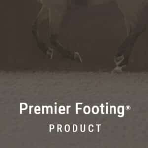Horse running on Premier Footing Product