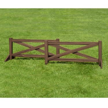 Horse rail fence