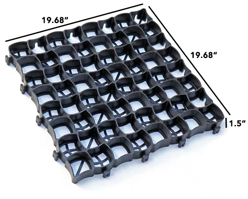 geo grid drainage mat dimensions