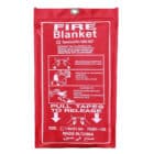 fire blanket in red pouch
