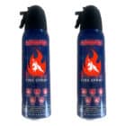 cans of fire spray