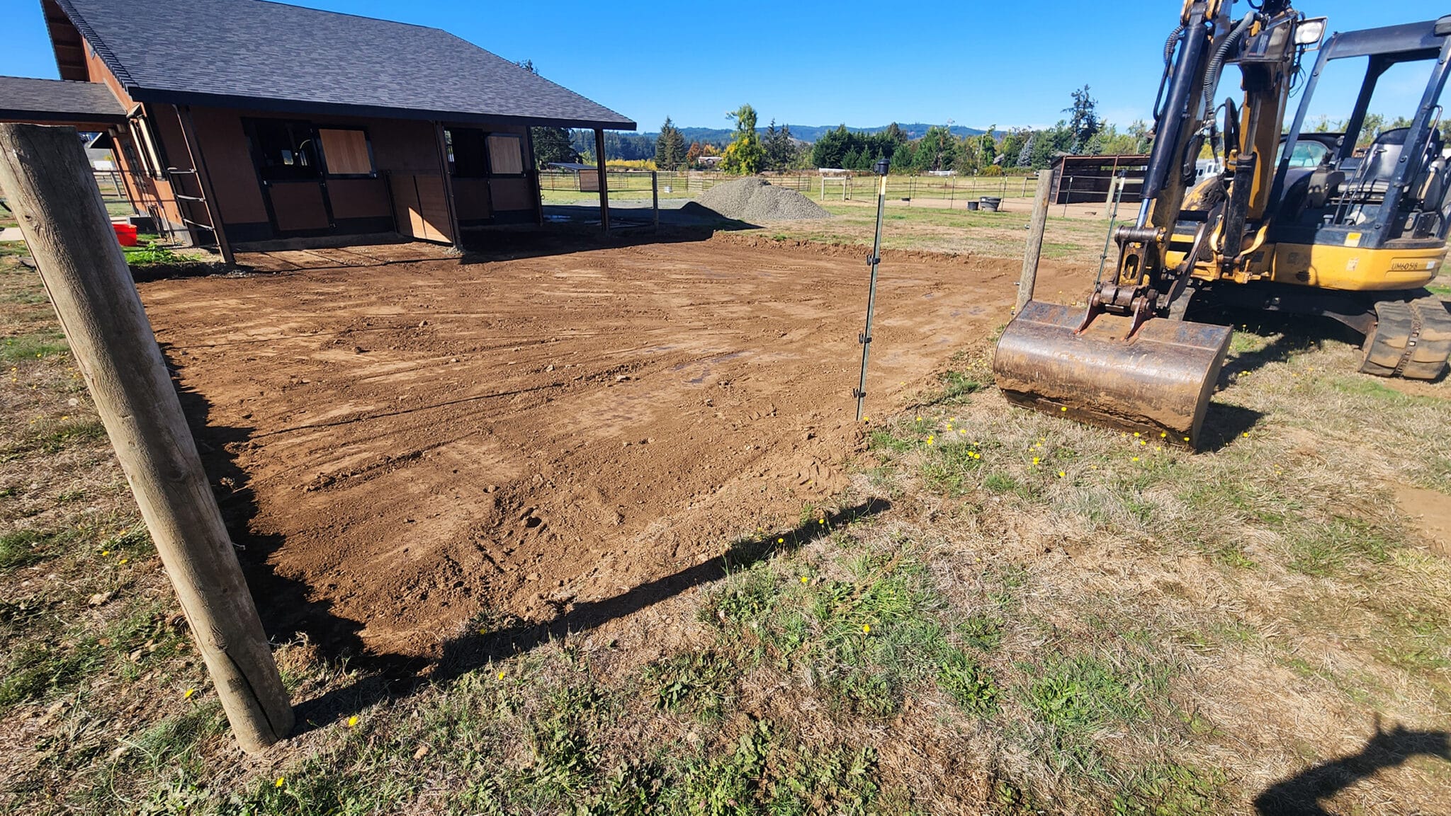 horse paddock construction