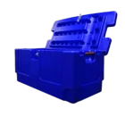blue storage trunk