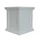 white flower box planter