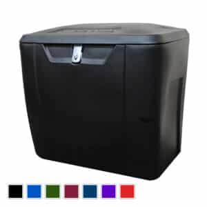 black storage bin