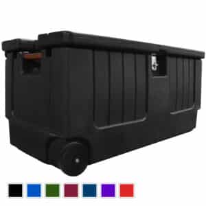 black storage trunk